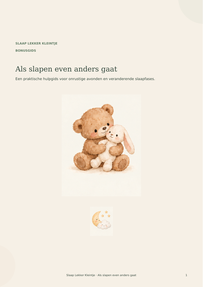 Omslag bonusgids: Als slapen even anders gaat